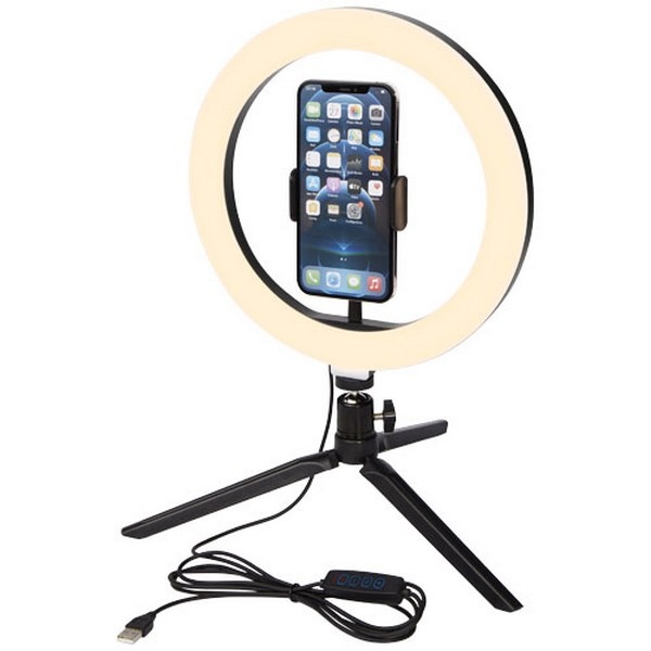 Selfie ring light avec support de téléphone portable