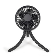 Small rechargeable tripod fan