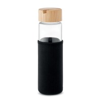 Glass and bamboo bottle 600ml