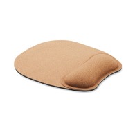 Ergonomic cork mouse pad
