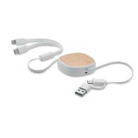 Retractable USB charging cable 