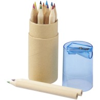 Set of 12 Hef coloured pencils with sharpener
