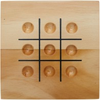 Wooden Strobus tic-tac-toe game