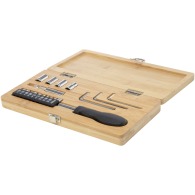 19-piece Rivet tool set in bamboo/recycled plastic