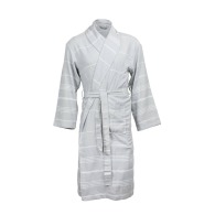 Lightweight cotton fouta bathrobe