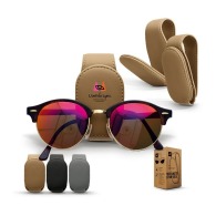 Sunglasses holder for car sun visors