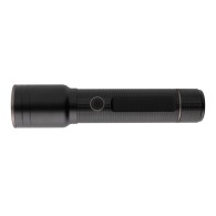 Robust USB rechargeable torch in RCS recycled aluminium