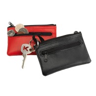Leather keyring wallet