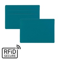 Anti-RFiD slim card holder in coloured imitation leather