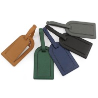 Large luggage tag with PU or rPET flap
