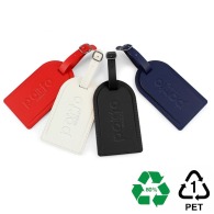 Large luggage tag with rPET flap - STOCK