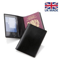 Recycled leather passport cover