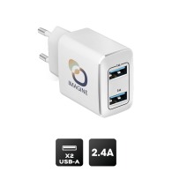 TURBO 2USB 2.4A MAINS CHARGER