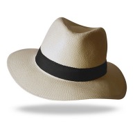 Ecru paper hat BORSALINO (Custom made)