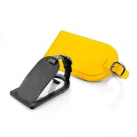 Large luggage tag with PU flap
