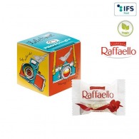 Advertising mini-cube with Raffaello 