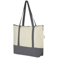 10 L recycled cotton zip shopping bag 320 g/m² Rest