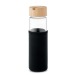 Product thumbnail Glass and bamboo bottle 600ml 0