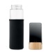 Product thumbnail Glass and bamboo bottle 600ml 1