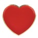 Product thumbnail RED AND GOLD HEART PLATES 19CM X 8 0