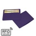 Product thumbnail Anti-RFiD slim card holder in coloured imitation leather 0