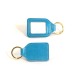 Product thumbnail Rectangular key ring in PU, rPET or leather 1
