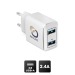 Product thumbnail TURBO 2USB 2.4A MAINS CHARGER 0