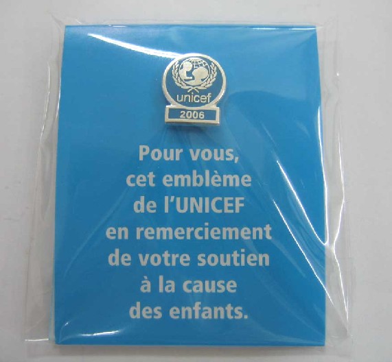 UNICEF pin photo