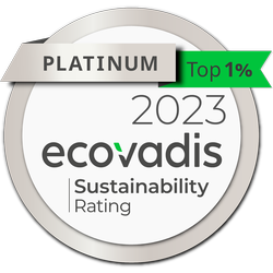 Icone RSE, certification Ecovadis Platinum