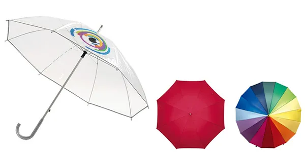 Photo of advertising umbrellas