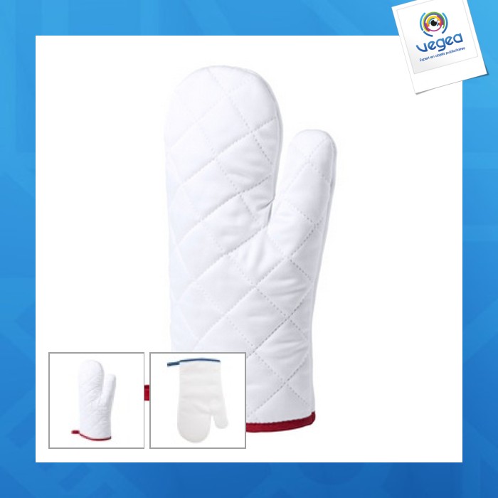 Kitchen and oven glove for sublimation Colour: white
